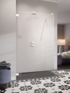 Radaway Essenza Pro White Walk-in fehér zuhanyfal 105 átlátszó