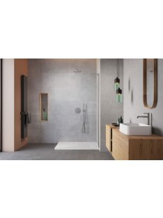   Radaway Modo SL II Brushed Nickel Walk-in szálcsiszolt króm zuhanyfal 70 átlátszó balos