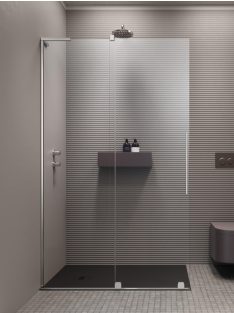 Radaway Furo SL Walk-in zuhanyfal 80 átlátszó balos