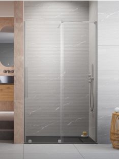   Radaway Furo SL Brushed Nickel DWJ szálcsiszolt króm zuhanyajtó 100 átlátszó balos