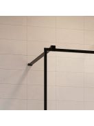 Radaway Modo X Black III Walk-in fekete zuhanyfal 50x50 átlátszó