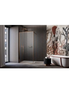   Radaway Modo F II Brushed Copper Walk-in szálcsiszolt réz zuhanyfal 50 átlátszó