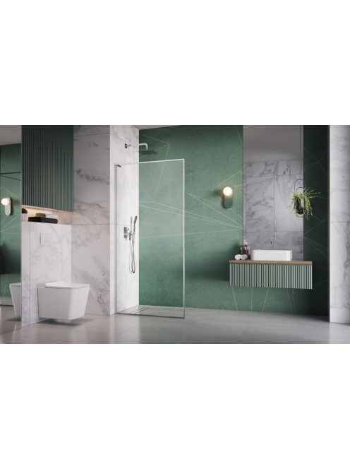 Radaway Modo F SL ﻿II Walk-in zuhanyfal 50 átlátszó balos