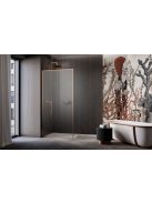 Radaway Modo F SL II Brushed Copper Walk-in szálcsiszolt réz zuhanyfal 50 átlátszó balos