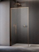 Radaway Modo F SL II Brushed Copper Walk-in szálcsiszolt réz zuhanyfal 50 átlátszó balos