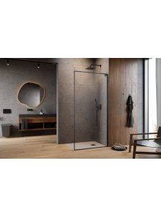   Radaway ﻿Modo F SL II Brushed GunMetal Walk-in szálcsiszolt fegyvermetál zuhanyfal 50 átlátszó balos