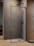 Radaway ﻿Modo F SL II Brushed GunMetal Walk-in szálcsiszolt fegyvermetál zuhanyfal 50 átlátszó balos