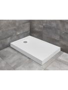 Radaway Doros Stone F szögletes zuhanytálca előlappal 130x80 fehér, ajándék szifonnal