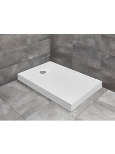   Radaway Doros Stone F szögletes zuhanytálca előlappal 140x90 fehér, ajándék szifonnal