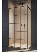 Radaway Modo X Black II Factory Walk-in fekete zuhanyfal 50 átlátszó