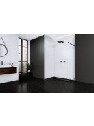 Radaway Modo New Black II Walk-in fekete zuhanyfal 50 átlátszó