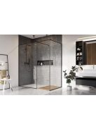 Radaway Modo X Black III Frame Walk-in fekete zuhanyfal 90x140 átlátszó