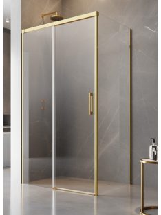   Radaway Idea Gold KDJ szögletes arany zuhanykabin 100x110 átlátszó balos