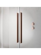 Radaway Furo Brushed Copper Walk-in szálcsiszolt réz zuhanyfal 80 balos átlátszó