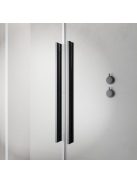 Radaway Furo Brushed GunMetal Walk-in szálcsiszolt fegyvermetál zuhanyfal 80 balos átlátszó