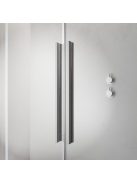 Radaway Furo Brushed Nickel Walk-in szálcsiszolt króm zuhanyfal 80 balos átlátszó